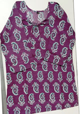 Short Sleeve Cotton Printed Kurti for Women – Stylish